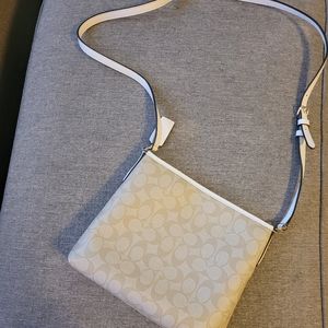 Authentic Coach signature crossbody